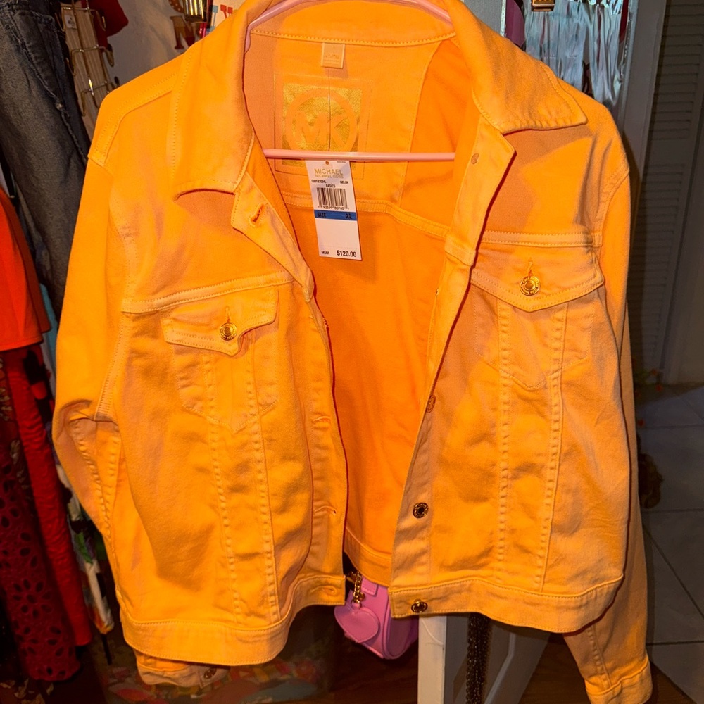Women's Yellow Denim Jacket